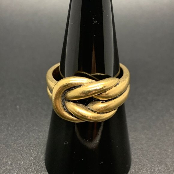 Premier Designs Jewelry - Premier Designs Gold Matte Tone Double Knot Ring Size 7.75